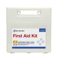 First Aid Only 50 Person ANSI 2021 Class A, Plastic First Aid Kit with Dividers