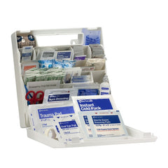 First Aid Only 50 Person ANSI 2021 Class A, Plastic First Aid Kit with Dividers