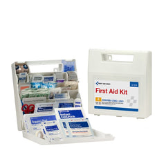 First Aid Only 50 Person ANSI 2021 Class A, Plastic First Aid Kit with Dividers