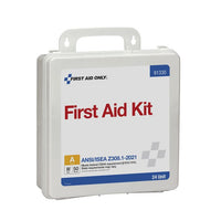 First Aid Only 50 Person ANSI 2021 Class A, 24 Unit Plastic First Aid Kit(Pack of 6)