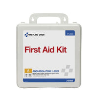 First Aid Only 50 Person ANSI 2021 Class A, 24 Unit Plastic First Aid Kit(Pack of 6)