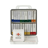 First Aid Only 50 Person ANSI 2021 Class A, 24 Unit Plastic First Aid Kit(Pack of 6)