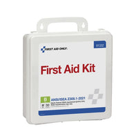 First Aid Only 50 Person ANSI 2021 Class B, Plastic First Aid Kit Custom Logo, Pack of 48(Pack of 4)