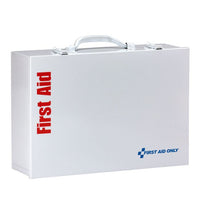 First Aid Only 75 Person ANSI A, 2 Shelf First Aid Cabinet, Custom Logo (Pack of 10)