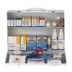 First Aid Only 75 Person ANSI A, 2 Shelf First Aid Cabinet, Custom Logo