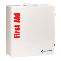 First Aid Only 100 Person ANSI 2021 Class B, 3 Shelf First Aid Cabinet, Custom Logo (Pack of 10)