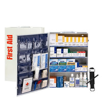 First Aid Only 150 Person ANSI 2021 Class B, 4 Shelf First Aid Cabinet
