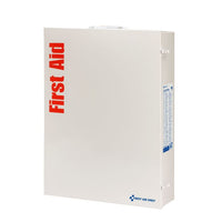 First Aid Only 200 Person ANSI 2021 Class B, 5 Shelf First Aid Cabinet, Custom Logo