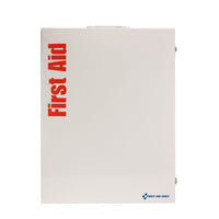 First Aid Only 200 Person ANSI 2021 Class B, 5 Shelf First Aid Cabinet, Custom Logo