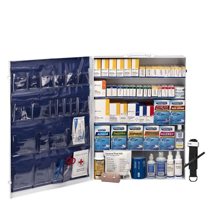 First Aid Only 200-Person ANSI B 5-Shelf First Aid Cabinet | Industrial Trauma Station