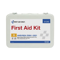 First Aid Only 25 Person ANSI 2021 Class A, 16 Unit Metal First Aid Kit(Pack of 6)
