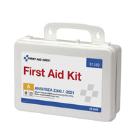 First Aid Only 25 Person ANSI 2021 Class A, 16 Unit Plastic First Aid Kit(Pack of 8)