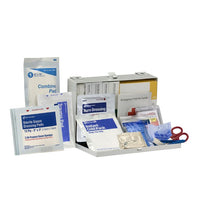 First Aid Only 25 Person ANSI 2021 Class A, Contractor Metal First Aid Kit(Pack of 6)
