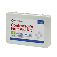 First Aid Only 50 Person ANSI 2021 Class B, Contractor Metal First Aid Kit(Pack of 3)