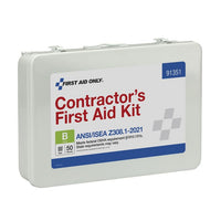 First Aid Only 50 Person ANSI 2021 Class B, Contractor Metal First Aid Kit(Pack of 3)