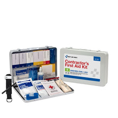 First Aid Only 50 Person ANSI 2021 Class B, Contractor Metal First Aid Kit