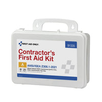 First Aid Only 25 Person ANSI 2021 Class A, Contractor Plastic First Aid Kit