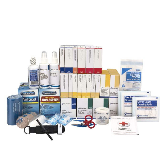 First Aid Only 100-Person ANSI 2021 Class B 3-Shelf Refill Kit | Comprehensive Industrial Restock