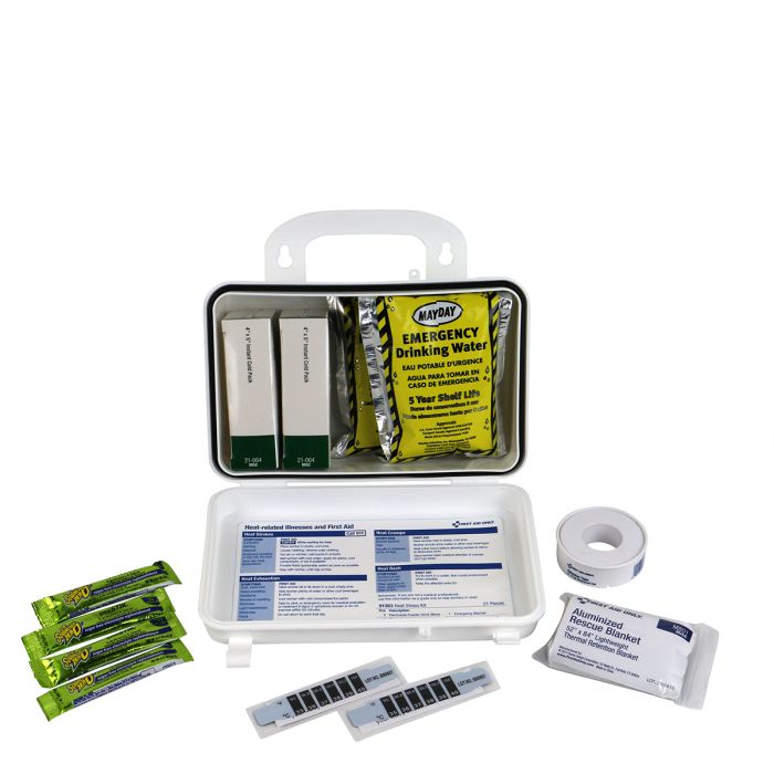 First Aid Only Medium Heat Stress Kit in Weatherproof Plastic Case