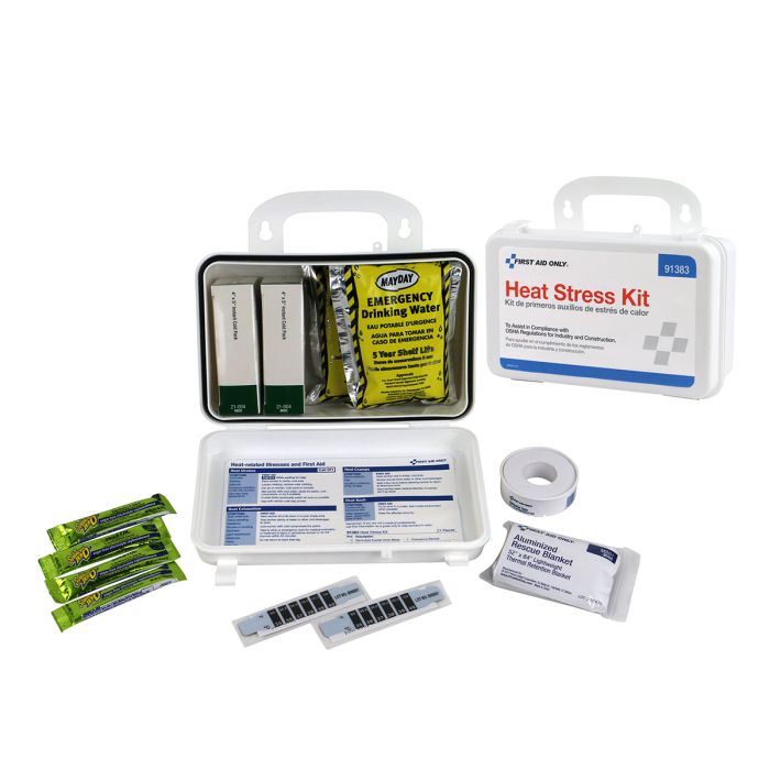 First Aid Only Medium Heat Stress Kit in Weatherproof Plastic Case