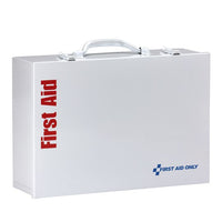 First Aid Only 75 Person ANSI B, 2 Shelf First Aid Cabinet, Custom Logo (Pack of 10)