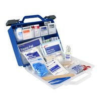 First Aid Only 322-Piece Clear Cover Intermediate First Aid Kit without Flashlight(Pack of 8)