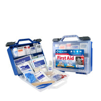 First Aid Only 322-Piece Clear Cover Intermediate First Aid Kit with Flashlight(Pack of 8)