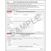 JJ Keller Safety Performance History Records Request - Padded Format