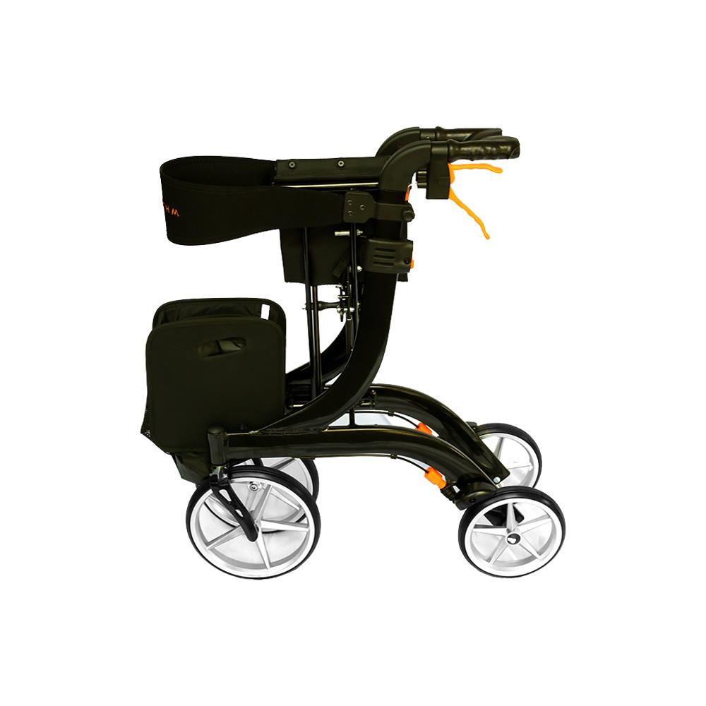 Rhythm Healthcare Rimor LT Lightweight Aluminum Rollator – Professional Ergonomic Four-Wheel Mobility Rolling Walker