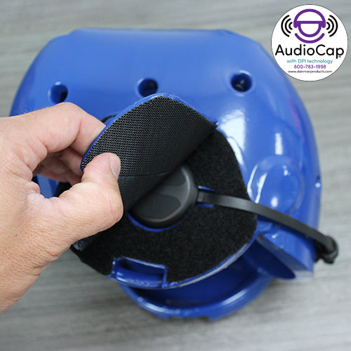 Danmar Products 9826 AudioCap Protective Helmet with Built-In Headphones