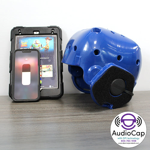 Danmar Products 9826 AudioCap Protective Helmet with Built-In Headphones