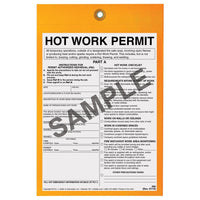 JJ Keller Hot Work Permit Tag