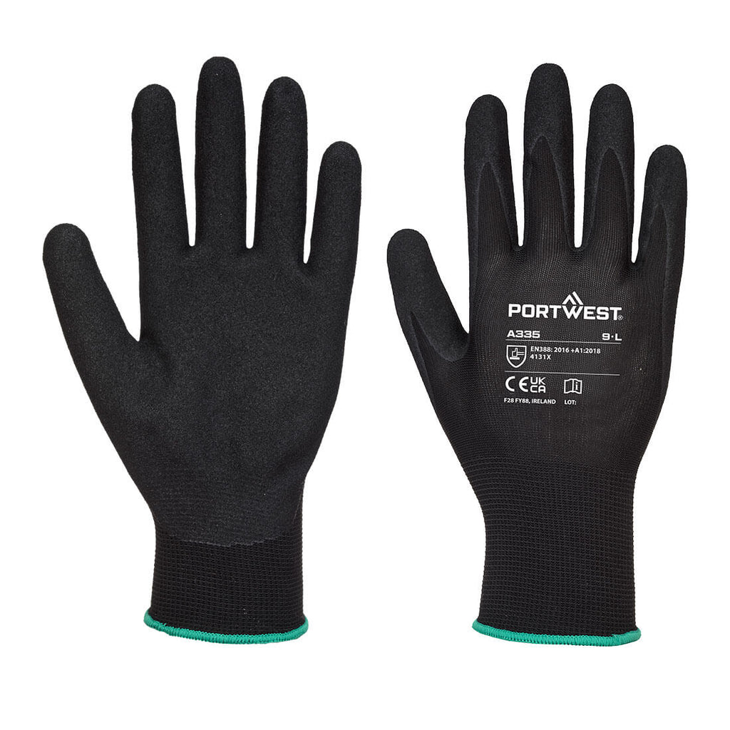 Portwest A335 Dermi-Grip NPR15 Nitrile Sandy Glove