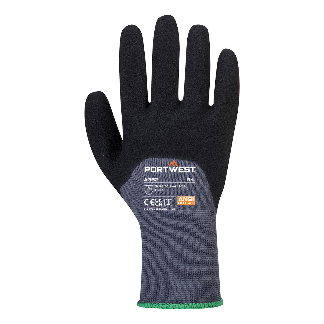 Portwest A352 Grip 15 Nitrile Sandy 3/4 Palm Glove