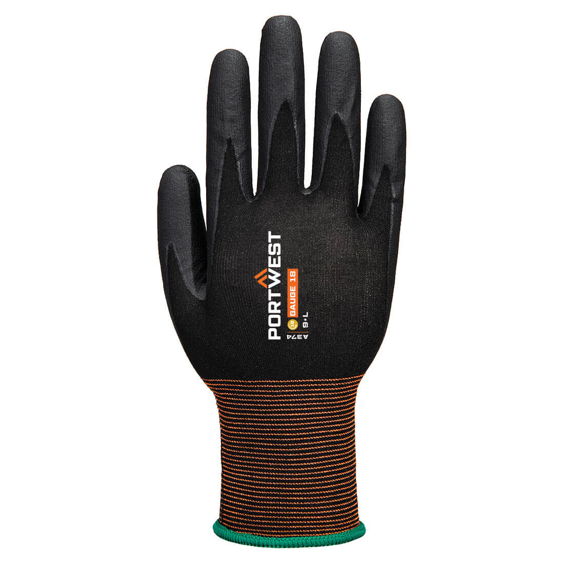 Portwest A374 GP Grip 18 Nitrile Micro Foam Glove