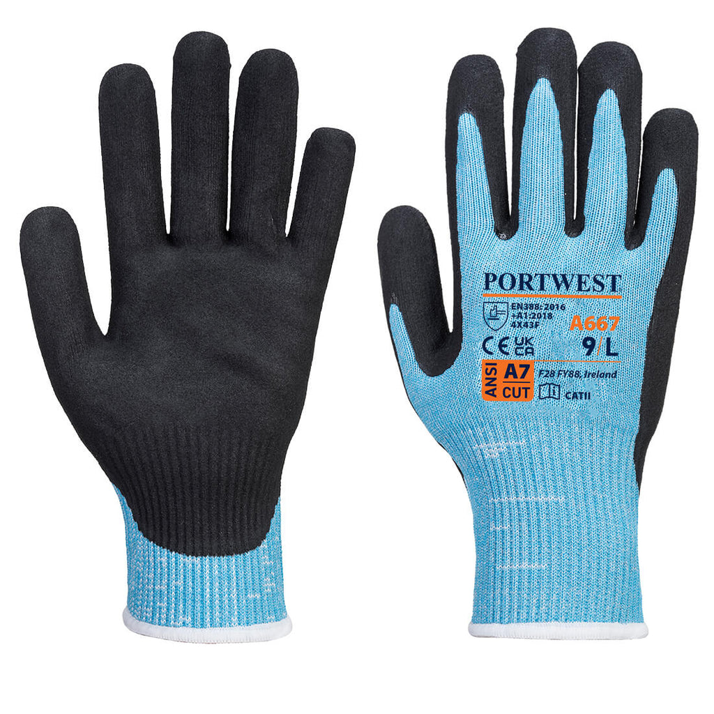 Portwest A667 CLAYMORE CUT F13 NITRILE GLOVE