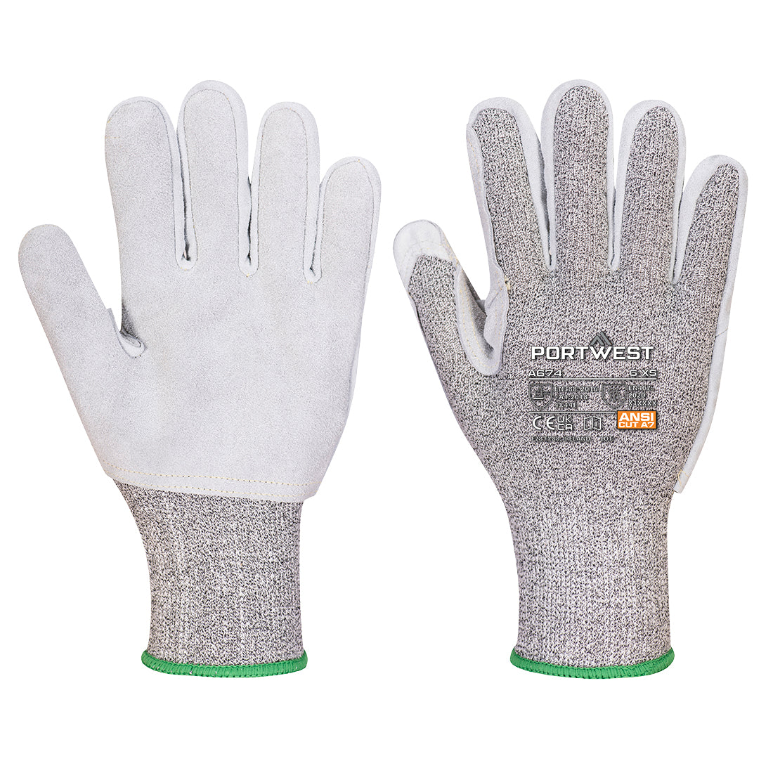 Portwest A674 CS CUT F13 LEATHER GLOVE
