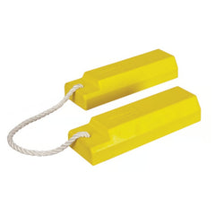 Checkers 12" Aviation Wheel Chocks – Roped Pair for Small to Mid-Sized Aircraft