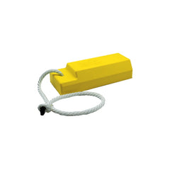 Checkers 12" Aviation Wheel Chock with Rope and Anti-Skid Pad – Single for Small to Mid-Sized Aircraft