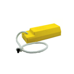 Checkers 12" Aviation Wheel Chock for Small to Mid-Sized Aircraft with Rope Lanyard