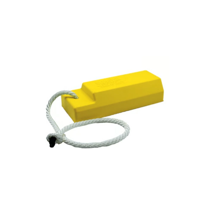 Checkers 15" Aviation Wheel Chock for Small to Mid-Sized Aircraft with Rope Lanyard and Rubber Pad