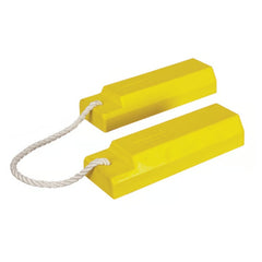 Checkers 18" Aviation Wheel Chocks for Small to Mid-Sized Aircraft, Roped Pair