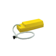 Checkers 21" Aviation Wheel Chock for Small to Mid-Sized Aircraft with Rope Lanyard and Rubber Pad