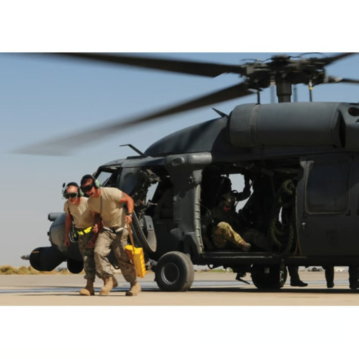 Checkers 14" Aviation Wheel Chock for Mid- to Large-Sized Aircraft with Locking Rope and Handle