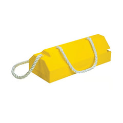 Checkers 14" Aviation Wheel Chock for Mid- to Large-Sized Aircraft with Locking Rope, Handle and Rubber Pad