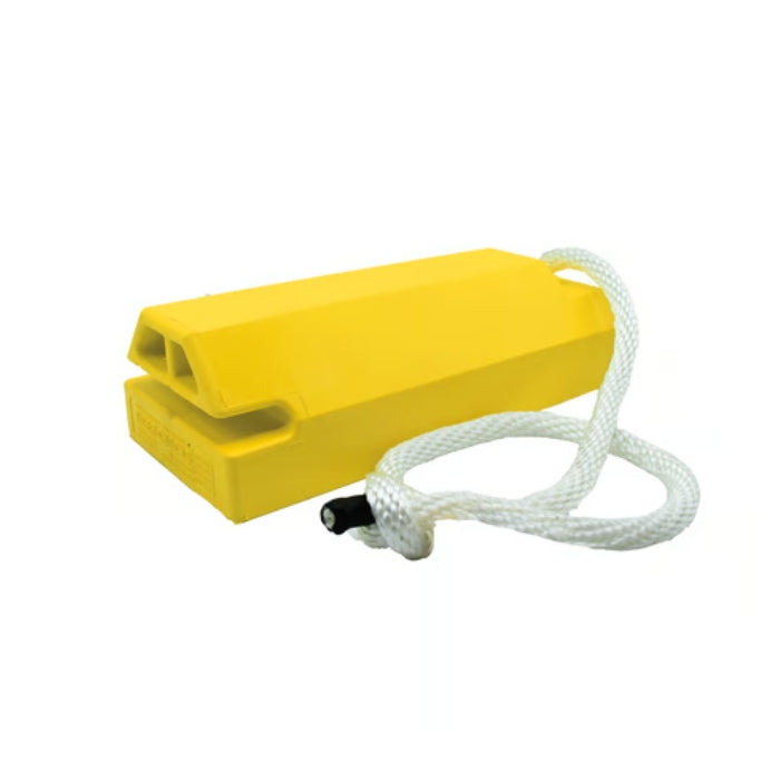 Checkers 14" Aviation Wheel Chock for Mid- to Large-Sized Aircraft with Locking Rope and Rubber Pad