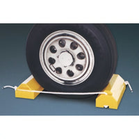 Checkers 14" Aviation Wheel Chock for Mid- to Large-Sized Aircraft with Locking Rope