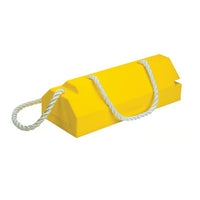 Checkers 20" Single Aviation Wheel Chock for Large Aircraft with Rubber Pad, Locking Rope and Handle