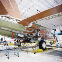 Checkers 20" Single Aviation Wheel Chock for Large Aircraft with Qantas Locking Rope and Handle