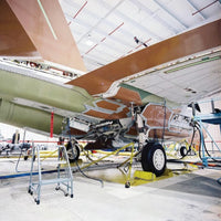 Checkers 20" Single Aviation Wheel Chock with Qantas Locking Rope and Rubber Pad